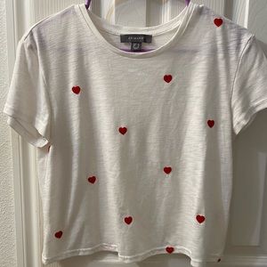 Crop top with hearts
